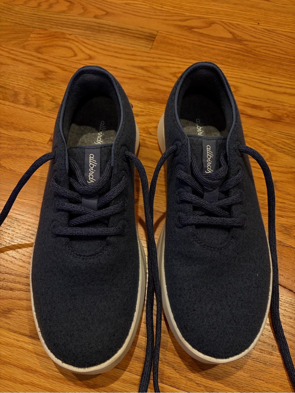 allbirds Men’s Wool Runners - Navy with Off-White Sole